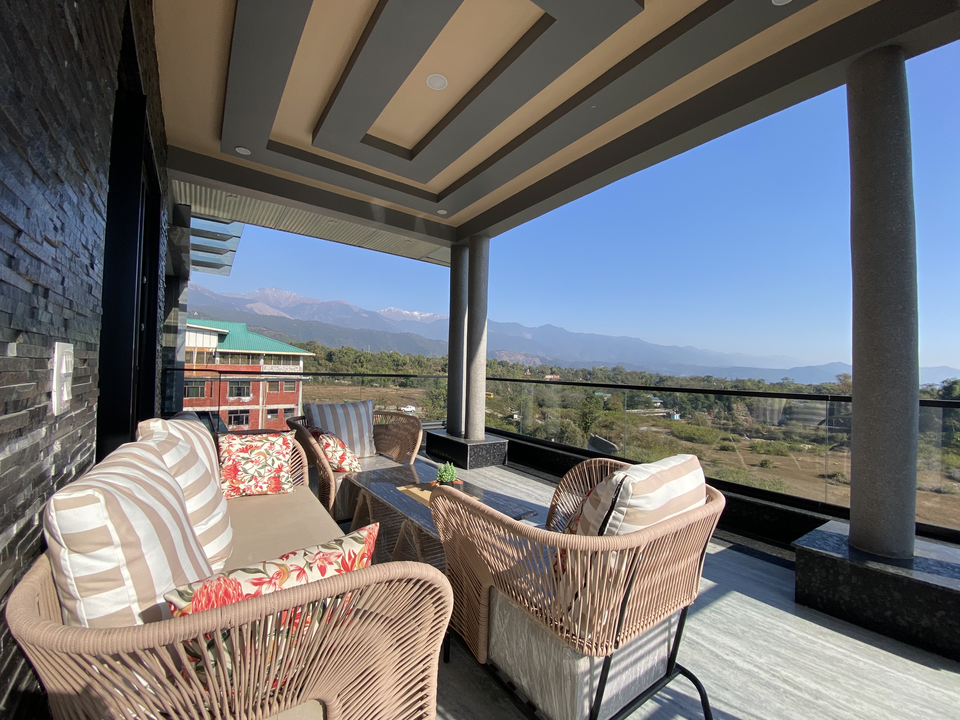 Mountain view from Chahat Villa balcony